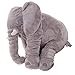 Misslight Elephant Cushion Cute Stuffed Animal Cushion Plush Soft Toys (Grey)