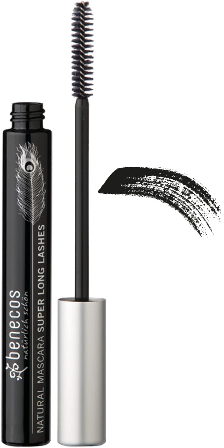 Benecos Mascara Super Long Lashes Carbon Black Gluten-Free Natural Cosmetics