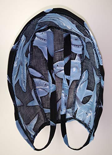 Scrub Hat Great White Sharks Ocean Summer Cotton Fabric Nurse Cap ER Skull Do-Rag - Thumbnail 3