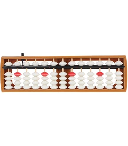 Boulier (abacus) Enfant 7 à 17 Tiges - Jouet éducatif Calcul Mathématiques, Plastique Haute Qualité, Portable