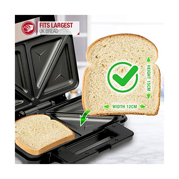 NETTA-Deep-Fill-Toastie-Maker-2-Slice-Sandwich-Toaster-Easy-to-Clean-Extra-Deep-Non-Stick-Plates-Non-Slip-Rubber-Feet-900W-Stainless-Steel-Black NETTA Deep Fill Toastie Maker - 2 Slice Sandwich Toaster - Easy to Clean - Extra Deep Non-Stick Plates - Non-Slip Rubber…