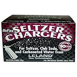 100 Leland (LE10 CO2) CO2 Soda Chargers - 8 Gram C02 Seltzer Water Cartridges For Use With Hamilton Beach Fizzini, and all 1Liter / Quart Soda Siphons