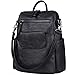 Jack&Chris Soft PU Leather Backpack Handbags for Women Satchel Shoulder Bag, WB202C