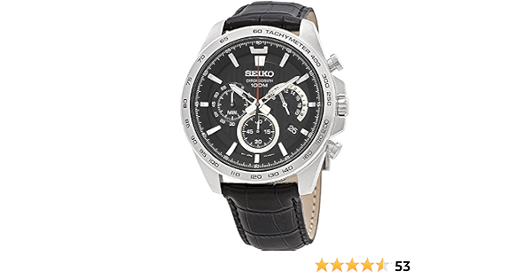 Amazon.com: Seiko Neo Sport SSB305P1 Men Black Watch : Clothing, Shoes \u0026  Jewelry