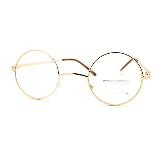 thin frame gold glasses