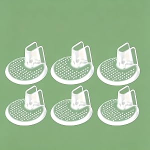 6Pcs Clear Toe Protectors for Flip Flops, Silicone Gel Forefoot Pads with Non-Slip Dots, Anti-Blister Sandal Grips