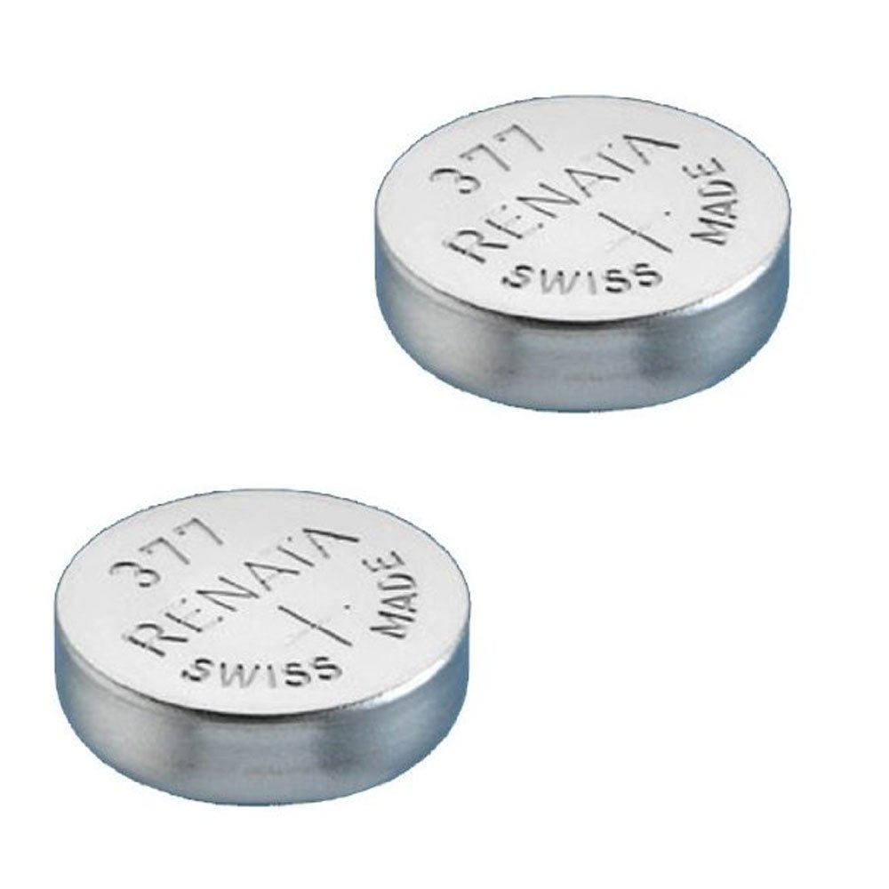 2 X Renata Watch Battery - Swiss Made - Silver Oxide Renata Batteries - Renata 377 (SR626SW)