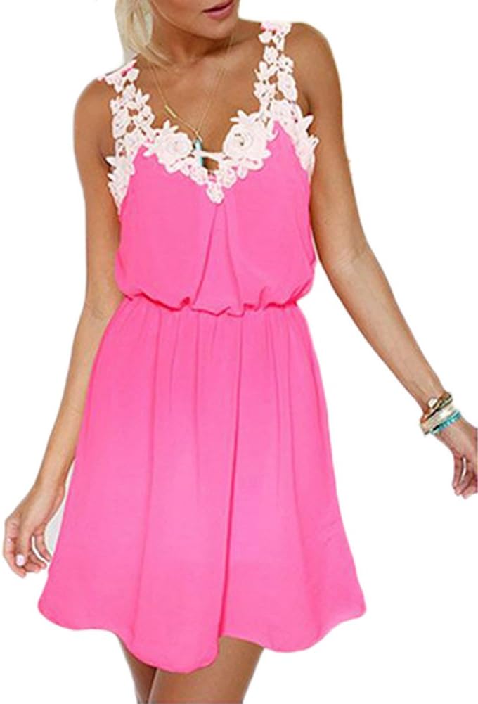 Xoemir Girl's Sexy Lace Party Skirts Cocktail Clubwear Summer Prom Casual Dress