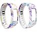 SKYLET Replacement Bands for Garmin Vivofit 2 (No Tracker)(Violet Flowers, Small)