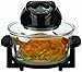 Big Boss Rapid Wave Halogen Infrared Convection Countertop Oven - 16 Quart with Extender Ring Glass Bowl