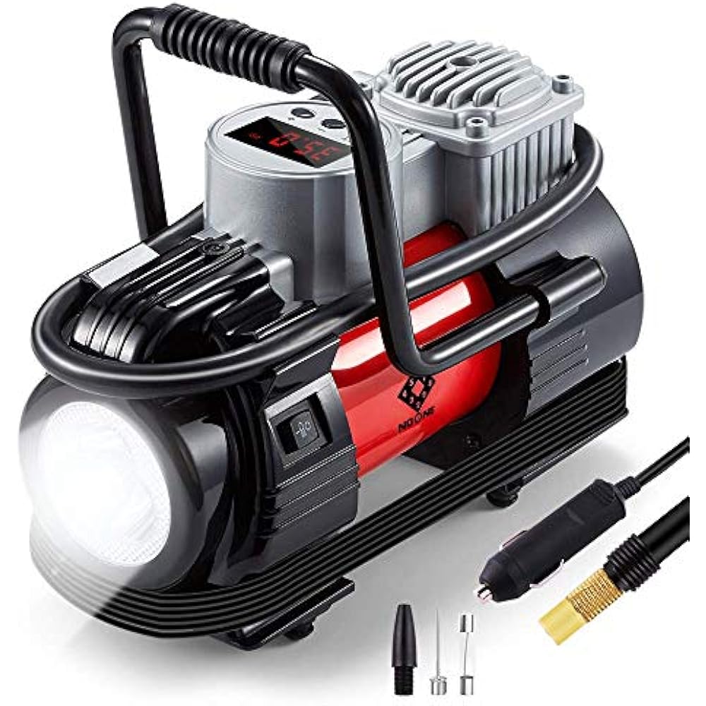 Air Compressors & Inflators NoOne Tire Inflator,Heavy Duty 12V DC