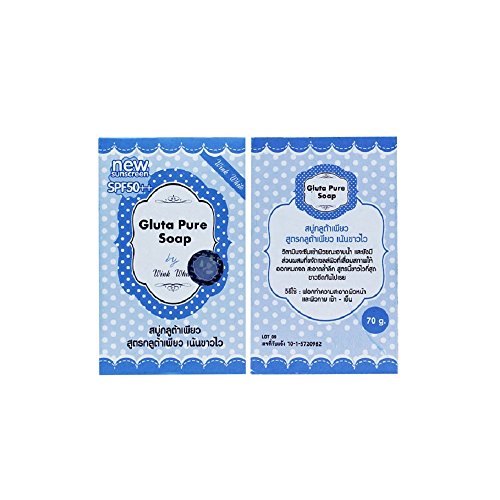 5x70G.Gluta Pure Soap wink white Whitening Soap Lightening 