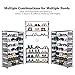 Modrine 8 Tiers Shoe Rack, Free Standing Shoe Racks Shoes Organizer - Holds 32 Pairs of Shoes (Grey)