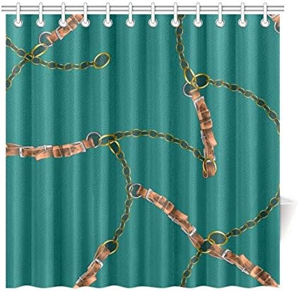 Retro Print Waterproof Shower Curtain Bath Curtain Bath Decor With Hooks