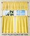 Ellis Curtain Stacey Sheer Tailored Tier Pair Curtains, 56