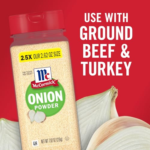 MCCORMICK ONION POWDER, NON GMO, MADE WITH FRESH, WHOLE, ONIONS, FOR BRINGING CONSISTENT ONION FLAVOR TO MEALS & RECIPES, 7.62 OZ