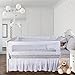 Toddler Bed Rail Guard for Convertible Crib, Kids Twin, Double, Full Size Queen & King (White-XL-2 pack)