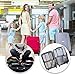 DIMJ Packing Cubes for Suitcase, Mesh Design Suitcase Packing Cubes Set Durable Travel Luggage Organizer, Lightweight Luggage Bags Organizers with Makeup Bag, Shoes Bag.（Grey）