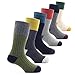 Boys Wool Socks Kids Winter Warm Socks Thermal Crew Socks for Boys 6 Pack