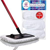 VanDuck 100% Cotton Terry Mop Pads 15x8 Inch 3-Pack