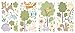 RoomMates RMK1398SCS Woodland Animals Peel and Stick Wall Decals , Black