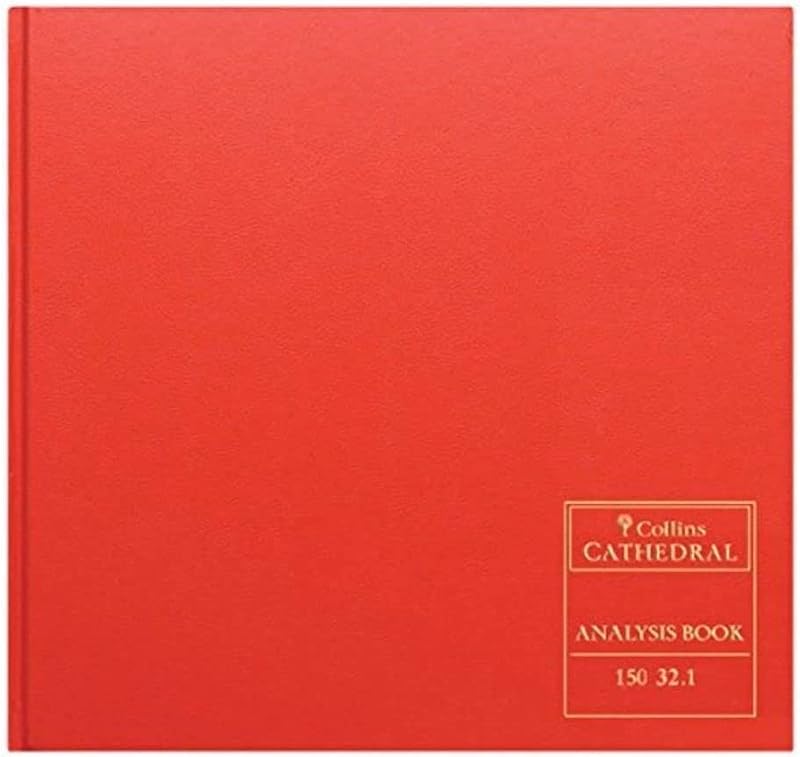 Collins Cathedral ABA 32 Cash Columns Red 150/32.1 Ruling Guide