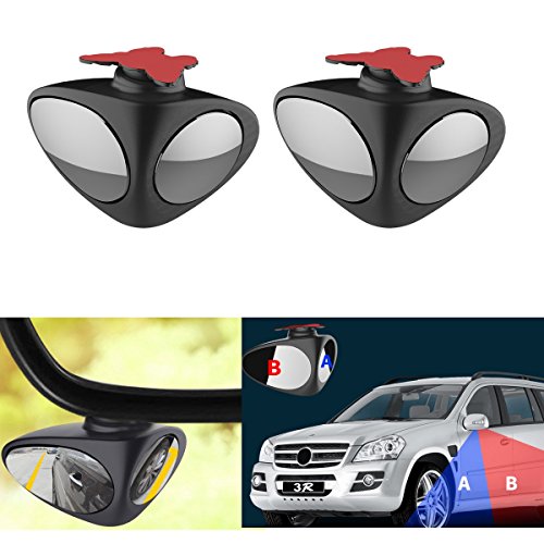 PME Blind Spot Side Mirrors for Side Rear View Front Wheel Curb View Universal Vehicle Car Truck - 1 Pair Left & Right