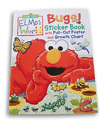 Lazy Days Elmo's World Bugs Coloring Book with Stickers and Pull Out Poster