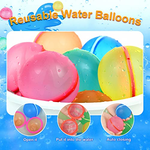 98K Reusable Water Balloons Self Sealing Easy Quick Fill, Silicone