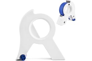 iayokocc Portable Painter's Tape Applicator, Tape Dispenser for Trim, Windows and Door Frames, Easy to Grip Rounded Handles and Accurate Tapes Application(White)