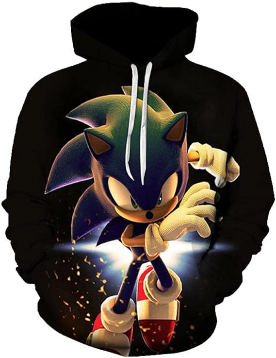 Sonic The Hedgehog Boys Girls Hoodies 3D Cool Hoody Funny Pullover