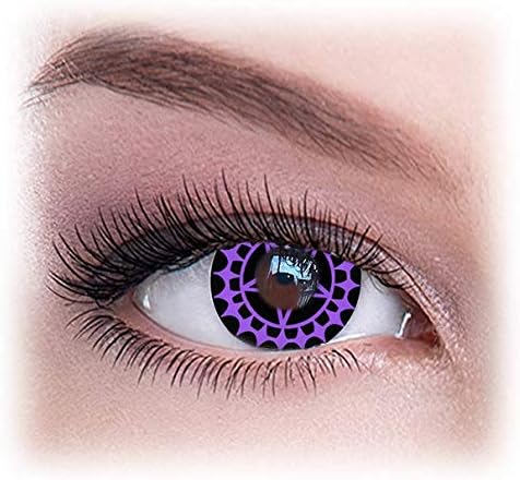 Halloween Cosplay Party Colored Change One Pair (Contract Purple)