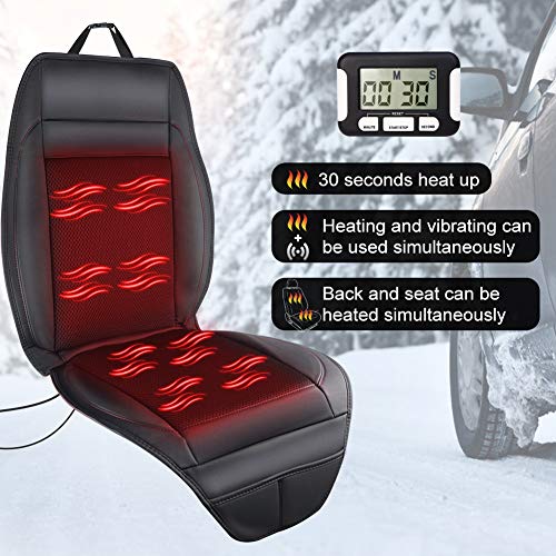 SEG Direct 3-in-1 Car Smart Seat Cushion, Heating for Winter, Cooling for Summer, Vibrating Massage  - //coolthings.us