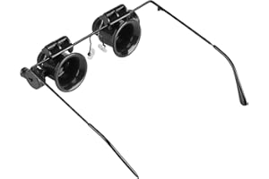 Asixxsix Professional Watch Repair Eye Glasses Magnifying Magnifier Jeweler Tool LED Light Lens Loupe for Jewelers Watchmaker