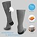 HZ009567 Miiu Men Women Electric Heated Socks Thermal Insulated Sock Battery Powered Heat Sox,Winter Warm Heat Socks Kit for Chronically Cold Feet,Climbing Hiking Foot Warmer(Battery not Included)