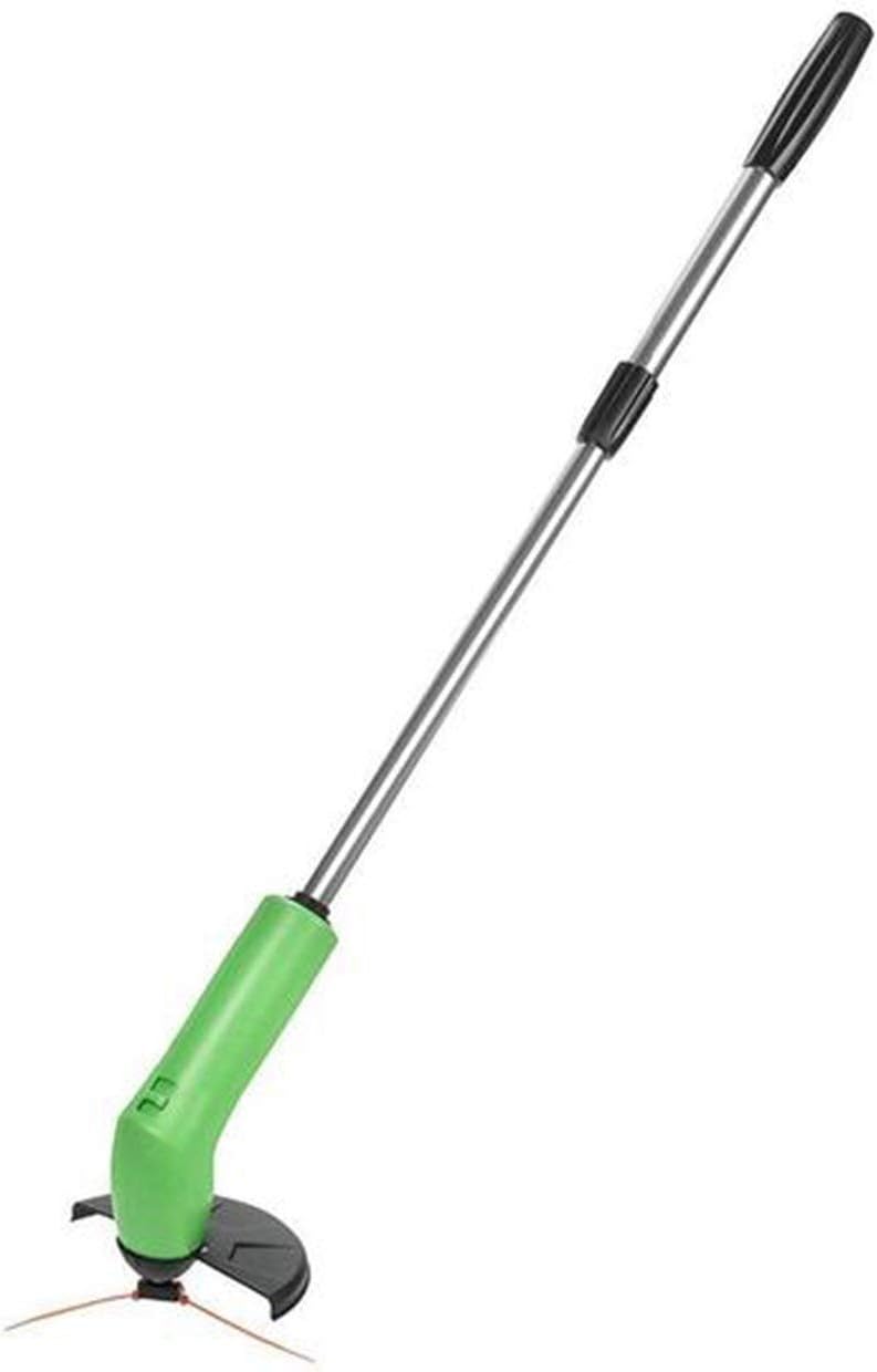 MXECO Tragbare Rasentrimmer Akku-Garten-Rasen Weed Cutter Edger Bindern Kits Rasen Rasentrimmer Kräftig Clips mähendes Tool (Grün &amp; Sliver)