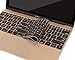 MOSISO Protective Keyboard Skin Compatible MacBook 12 Inch with Retina Display A1534 (Newly Version 2017/2016/2015), Black