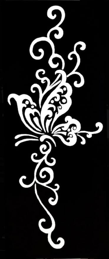 Amazon ヘナタトゥー用 デザインシート ステンシル エアブラシ メヘンディ Aタイプ 並行輸入品 おもちゃ おもちゃ