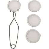 5PCS 2.76"Ceramic Quartz Crucible Dish Cup Melting Gold Silver Copper Whip Tongs Handle 2A Jewelry Refining Casting Pot1