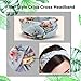 6 Pcs Headbands for Women Girls Wide Boho Knotted Yoga Head Wrap Hair Band Floal Style Criss Cross