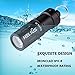 Mini Rechargeable LED Keychain Flashlight - Small USB 130lumen Waterproof Bright LED Flashlight with 2 Modes Including Rechargeable Battery, Micro USB Cable, Waterproof O-rings and O-Ring (Black)