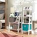 RiverRidge Home 02-068 RiverRidge 3-Tier Ladder Shelf for Kids, White