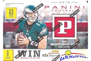 2018 Panini NFL Football EXCLUSIVE HUGE Factory Sealed Blaster Box with MEMORABILIA Card! Look for Rookies & Autograph’s of Baker Mayfield, Sam Darnold, Saquon Barkley, Josh Allen & Many More! WOWZZER