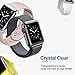 OULUOQI Screen Protector Compatible with Apple Watch Case 40mm Series 4 - 2019 360 ° Protective Ultra-Thin Cover Case for Series 4 40mm (1 Black +1 Transparent)