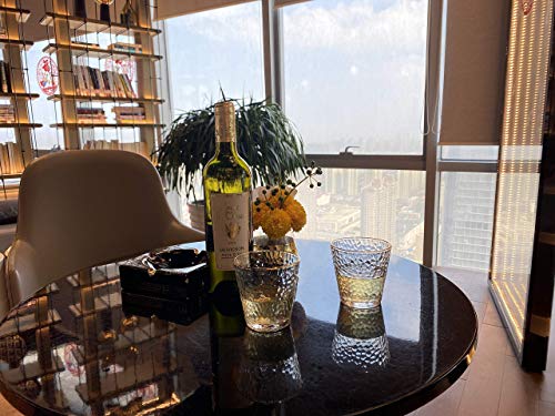 Japanese style wine glass/Set of 2 /24K gold-rimmed/cocktail, Americano,water,lemonade.