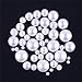 DECORA 500pcs White Flat Back Cabochons Pearls Half Round Faux Pearls for Crafts and Decoration