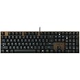 Cherry KC 200 MX Mechanical Office Keyboard with New MX2A switches. Modern Design with Metal Plate Frame. (Bronze W/MX2A Brow