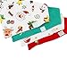 Little Dimsum Baby Bandana Drool Bib for Christmas Baby Bibs Boys & Girls Super Absorbent 100% Organic Cotton Baby Bandana Baby Gift Set for Teething Drooling(Christmas 4-Piece Bib