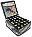 HERRYPLS Gear Essential Oil Carrying Case Holds 30 Bottles 5ml-15ml - Perfect for Traveling with Oils! Multiple Colors! (30 Vial) (30 Vial, Black Polka Dot)