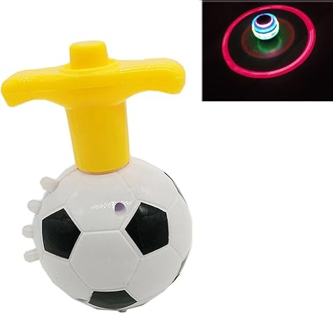 Amazon Lwt サッカー回転独楽 光る Ledこま メロディー付き 子供用 プレゼント トップ 回る おもちゃ 3個のセット コマ ベーゴマ おもちゃ